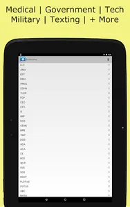 Acronyms and Abbreviations screenshot 9