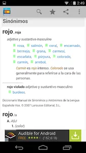 Diccionario de español screenshot 1