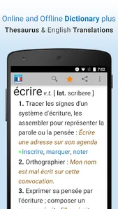 French Dictionary & Thesaurus screenshot 0