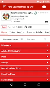 Far’s Gourmet Pizza og Grill screenshot 0