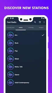 Radio player app. FM online screenshot 3