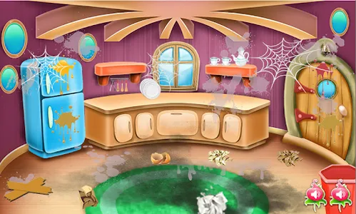 fast cleaning home room game screenshot 9