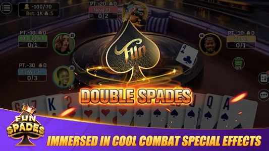 Fun Spades - Online Card Game screenshot 2