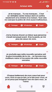 Je t'aime SmS romantique 2023 screenshot 7