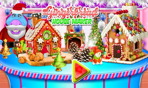 DIY Gingerbread House Cake Mak screenshot 0