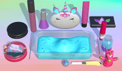 Makeup Slime Game! Relaxation screenshot 23