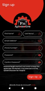 Fm Automotive-Car Service App screenshot 2