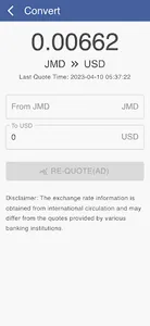 USD to JMD screenshot 3