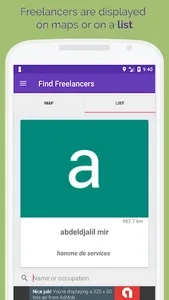 Freelapp - Freelancers Nearby. screenshot 5