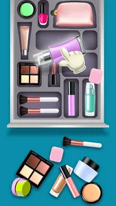 Fill the Makeup Organizer Game screenshot 1