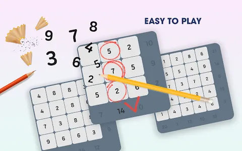 Number Sum - Easy brain games screenshot 11