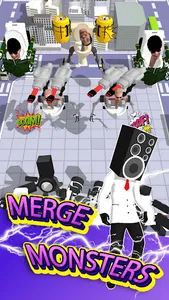 Merge Toilet - Monster Fight screenshot 11