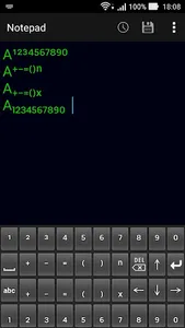 Chemical equation keyboard C screenshot 2