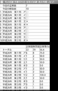 司法試験 刑事系科目 短答式試験 過去問題 Lite v1 screenshot 6