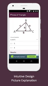 Area of Triangle Calculator screenshot 1