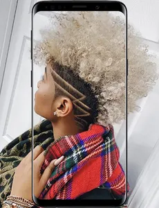 Black Women Line Hairstyles screenshot 1