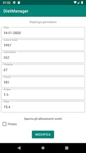 DietManager screenshot 2