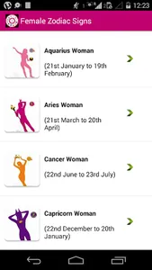 Female Zodiac Signs screenshot 1