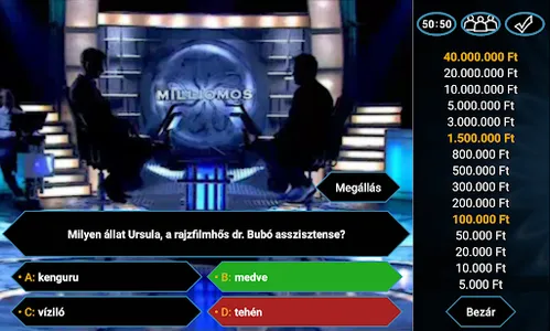 Legyen Milliomos! - Kvíz Quiz screenshot 0