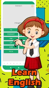 English verbs in sentences screenshot 1