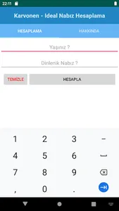Karvonen - Ideal Nabız Hesapla screenshot 1