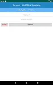 Karvonen - Ideal Nabız Hesapla screenshot 2