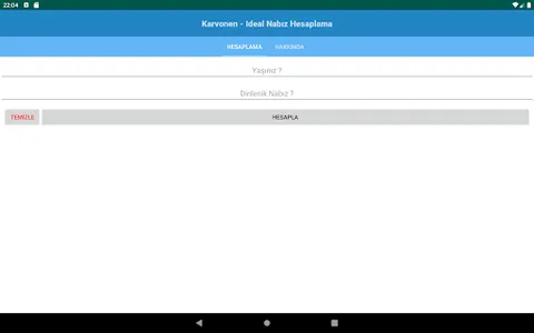 Karvonen - Ideal Nabız Hesapla screenshot 3