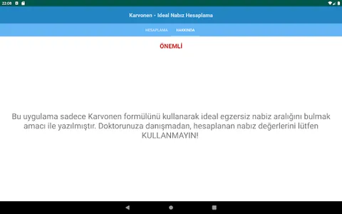 Karvonen - Ideal Nabız Hesapla screenshot 4