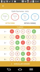 Altın Karma Optik Okuma screenshot 6