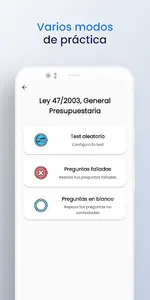 Test de Leyes Oposiciones Pro screenshot 2