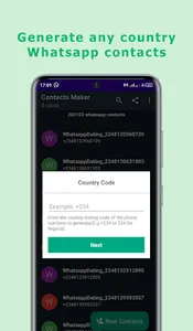 Whatsapp Contacts Generator screenshot 1