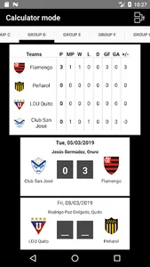 Libertadores Calculator screenshot 1