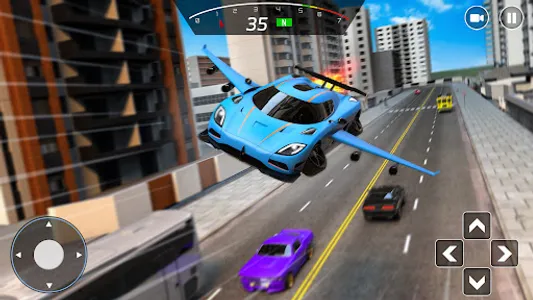 Flying Car Driving Games Sim screenshot 0