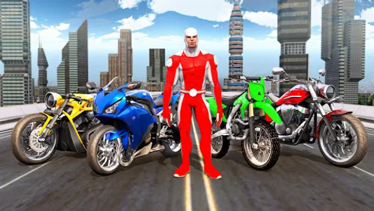 Superhero Bike Taxi Driving screenshot 3