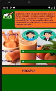 Kilo Hesaplama (Ideal Kilo Hes screenshot 1