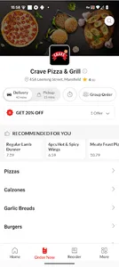 Crave Pizza & Grill screenshot 1