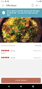 Tiffin Rasoi screenshot 1