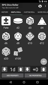 RPG Dice Roller - Original screenshot 0