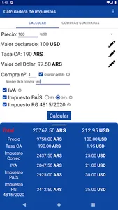 Correo Argentino Calc screenshot 6