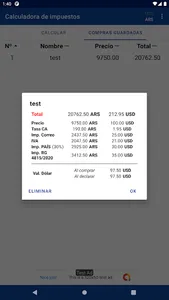 Correo Argentino Calc screenshot 9