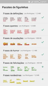 Figurinhas de frases screenshot 0