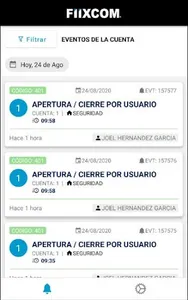 FIIXCOM Alarmas screenshot 1