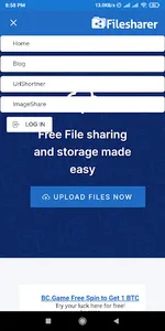 Filesharer - sharing & storage screenshot 1