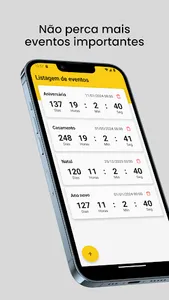 Contagem regressiva de eventos screenshot 0