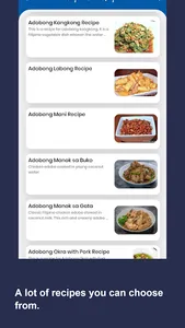 Filipino Food Recipe App screenshot 1