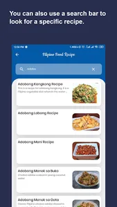 Filipino Food Recipe App screenshot 2