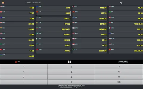 World Currency Exchange Calcul screenshot 1