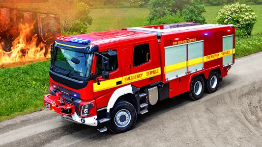 Fire Brigade Rescue Truck Game screenshot 0