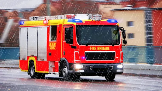 Fire Brigade Rescue Truck Game screenshot 3