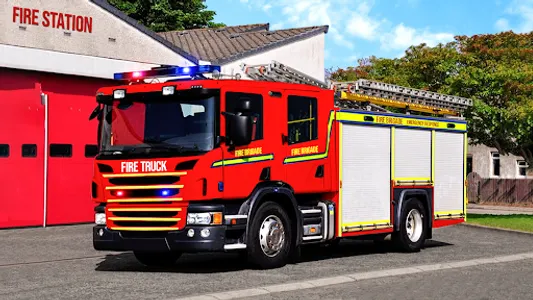 Fire Brigade Rescue Truck Game screenshot 7